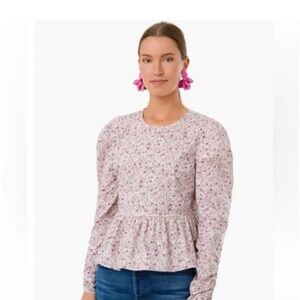 Tuckernuck Hyacinth House Pink Floral Women's Blouse